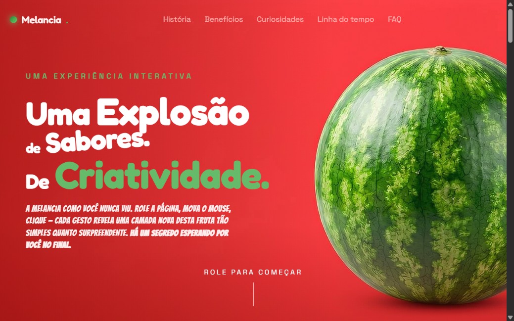 Melancia — Experiência Interativa